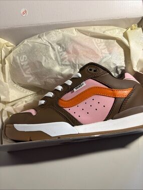 Vans gallery department Brown, Pink & Orange Low-Top Skate Shoe